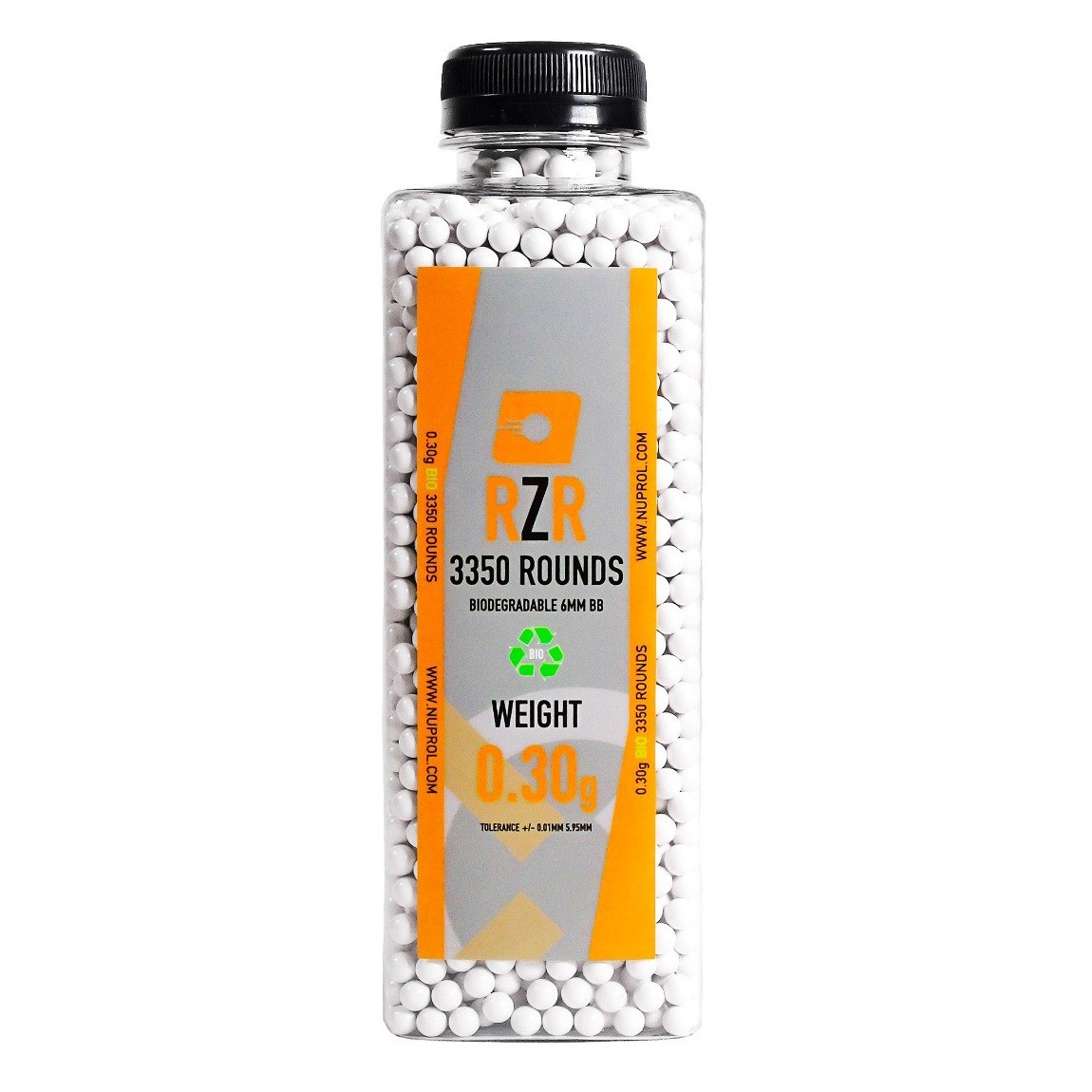 Nuprol RZR 0.30g Biodegradable Airsoft BB's - 3350 Rounds