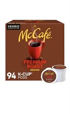 McCafe Premium Medium Roast K-Cup Coffee Pods, 94 ct. New 