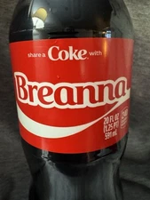 Share a Coke with   Breanna    2025 Personalized Gift Coca~Cola Bottle 20oz