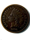 1876 1C Indian Cent - Very Fine Details and Rich Brown Tone Quite Sharp for Type