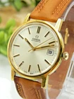 Vintage Omega Automatic 20 micron gold plated ref 166.0163 date watch 1010 17 J