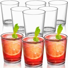 9 Pack Plastic Drinking Glasses, 12 Oz Unbreakable Acrylic Water Tumblers, Re...