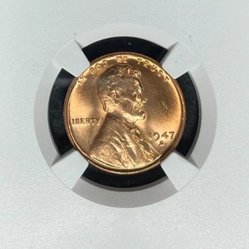 1947-D LINCOLN WHEAT CENT ~ NGC MS 66 RD ~BEAUTIFUL COIN~