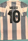 Lionel Messi Autographed Argentina Jersey Beckett COA Signed Soccer Memorabilia