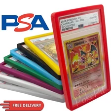 PSA Graded Card Slab Soft Silicone Bumper Guard Protector Skin 8 Colors Pokemon