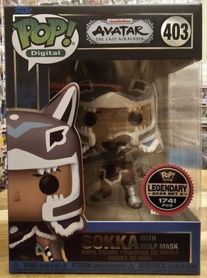 Funko Pop Avatar Sokka With Wolf Mask #403 Legendary 1741pcs Brand New Authentic
