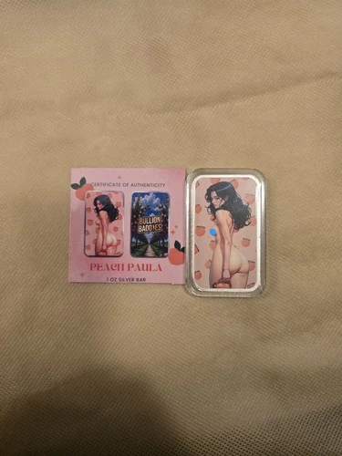 RARE Bullion Baddies Peach Paula Naughty Edition 1oz Silver Bar