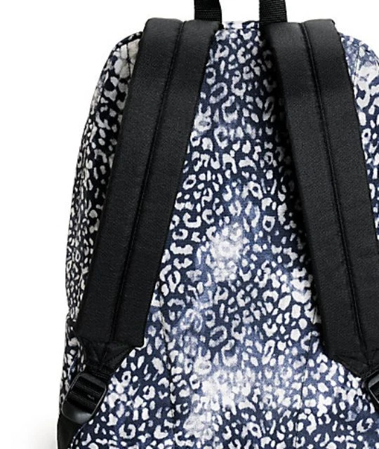 Nueva Mochila Bolso Libro Vans Deana Estampado Leopardo Lavado Foto 4 de 4