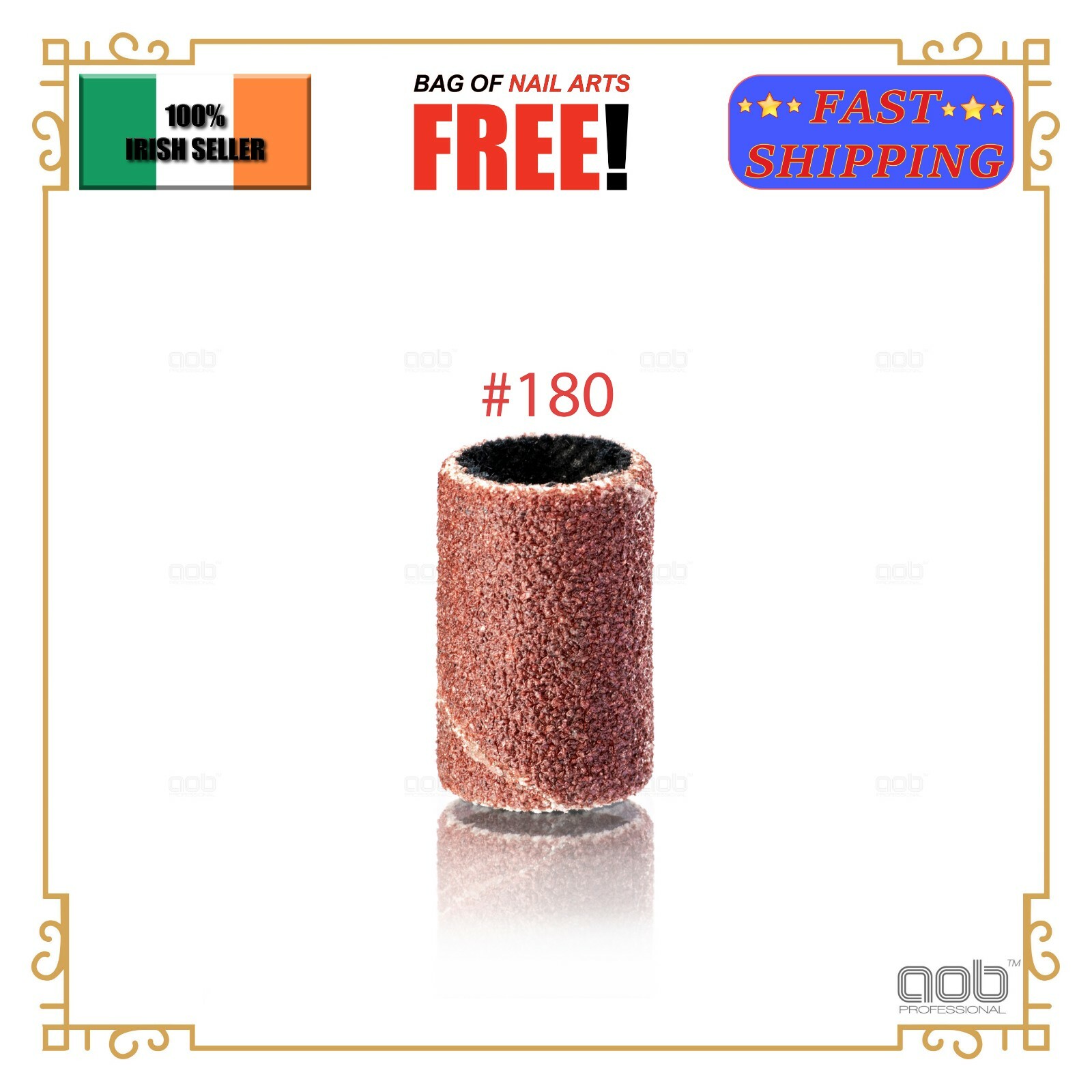 Sanding Bands Nail Drill Bits Varied Grits 80/120/180 & Qty 20/50/100