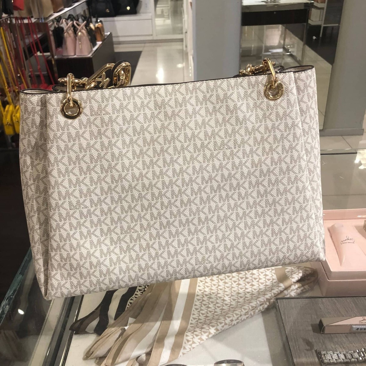 MICHAEL KORS LARGE SHOULDER TOTE BAG HANDBAG PURSE SATCHEL