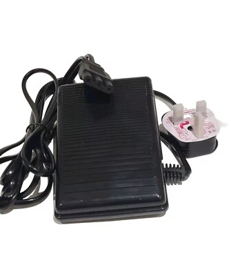 JANOME COMPATIBLE SEWING MACHINE FOOT CONTROL PEDAL & POWER CORD LEAD UK PLUG