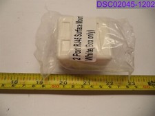 2-port White Surface Mount Box RJ45