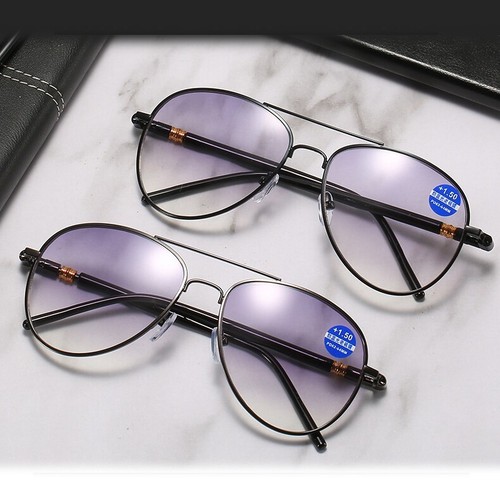 Pilot Invisible Bifocal Reading Glasses Sunglasses Blue Light Blocking A T