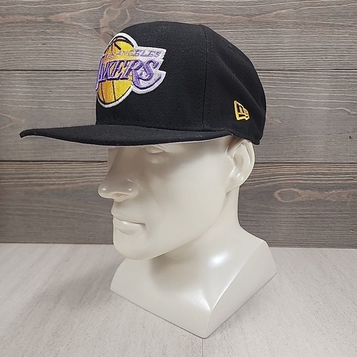 Los Angeles Lakers Hat Cap New Era NBA Basketball Black Snap Back Adjustable - Picture 8 of 17