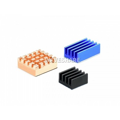 Waveshare Colorful Heat Sink Set Suitable for Raspberry Pi 4B/3B+ 2x Aluminum
