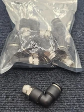 (10 PIECES) Jienk Pneumatic Male Elbows 3/8" Tube OD x 1/4" NPT Thread