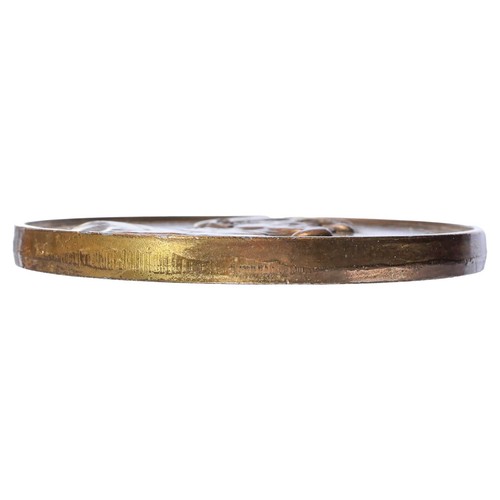 France médaille Commandant Jacques-Yves Cousteau Calypso n.d par R. Duboc laiton - Picture 3 of 3