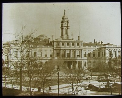 Glas magische Laterne Dia CITY HALL NY C1910 FOTO NEW YORK USA