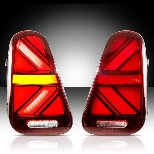 LED Red Tail Lights For 2001-06 BMW Mini Cooper R50 R52 R53 Rear Lamps w/Startup - Picture 2 of 18