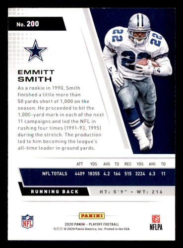 Playoff #200 2020 Emmitt Smith - Imagen 2 de 2