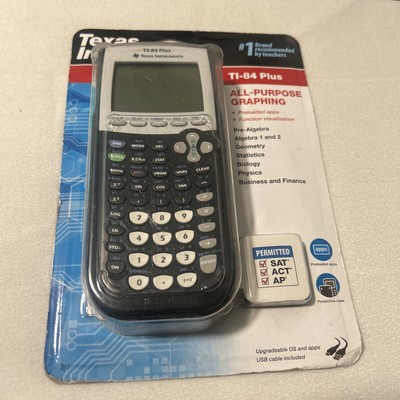 Texas Instruments TI-84 Plus Graphing Calculator Black - Factory Sealed New 