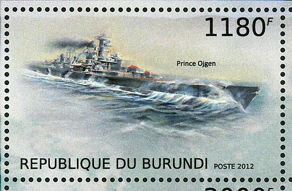 Buques de guerra Prince Ojgen barcos militares Jamato Bismarck S/S MNH #2873-2876 Foto 3 de 4