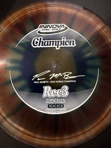 NEW Innova Flydye Champion Roc3 - Paul McBeth 2012 World Champion - 180g 9.75/10 - Picture 2 of 6