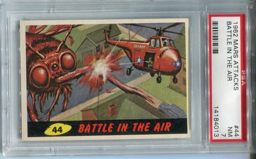1962 Topps Mars Attacks #44 Battle in the Air — PSA 7