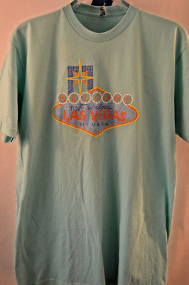 Welcome to Las Vegas Souvenir Sign Vacation Tee NWT