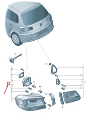 New VW Tiguan 5N Rear Left Tail Light 5N0945095Q