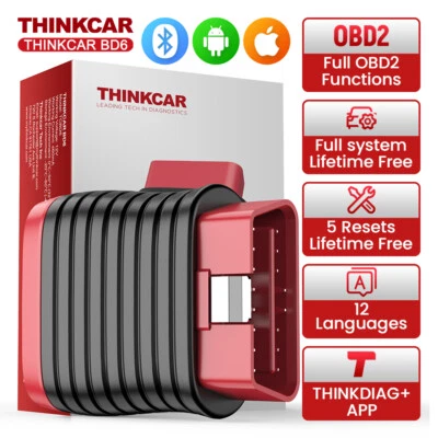 Thinkcar BD6 Car Code Reader 5 Resets Full Systems Diagnostic Tool Free Update