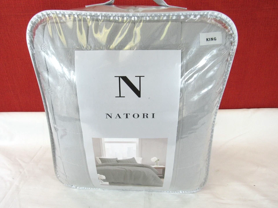 N Natori Cocoon Quilt Top 3-Pc. Duvet Cover Set King/California King T4103770 - Image 3 of 4