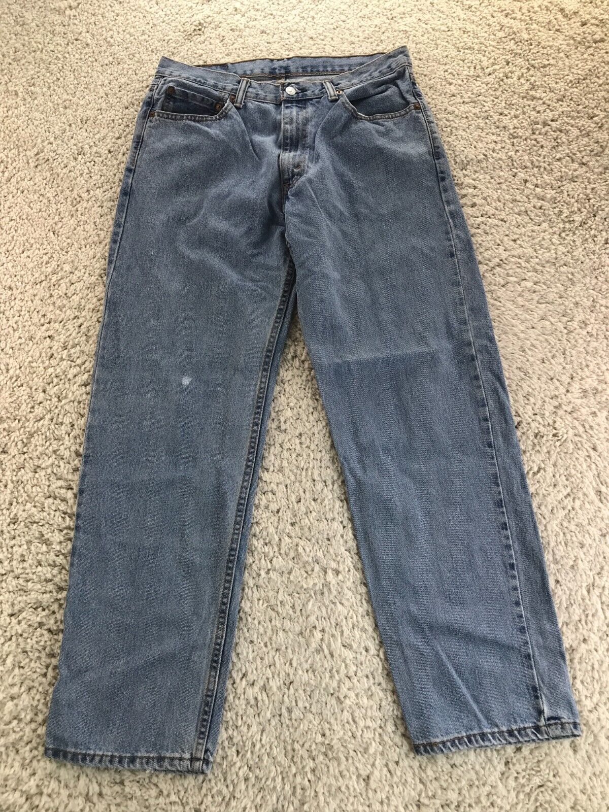 Levi's 505 Jeans men 34X32 Tapered Fit distressed… - image 1