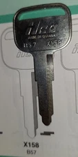 X158, B57, SP1, ISU 2, ISU 3, Vintage  Key Blank.