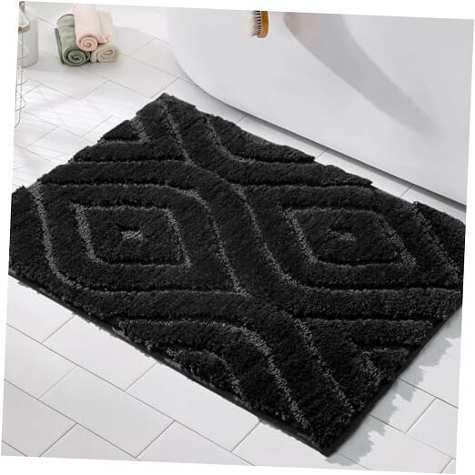Bathroom Rugs Small Bath Mat Non Slip Geometric Luxury Soft 18