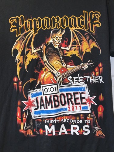 PAPA ROACH Q101 JAMBOREE 2011 MEDIUM BAND SHIRT