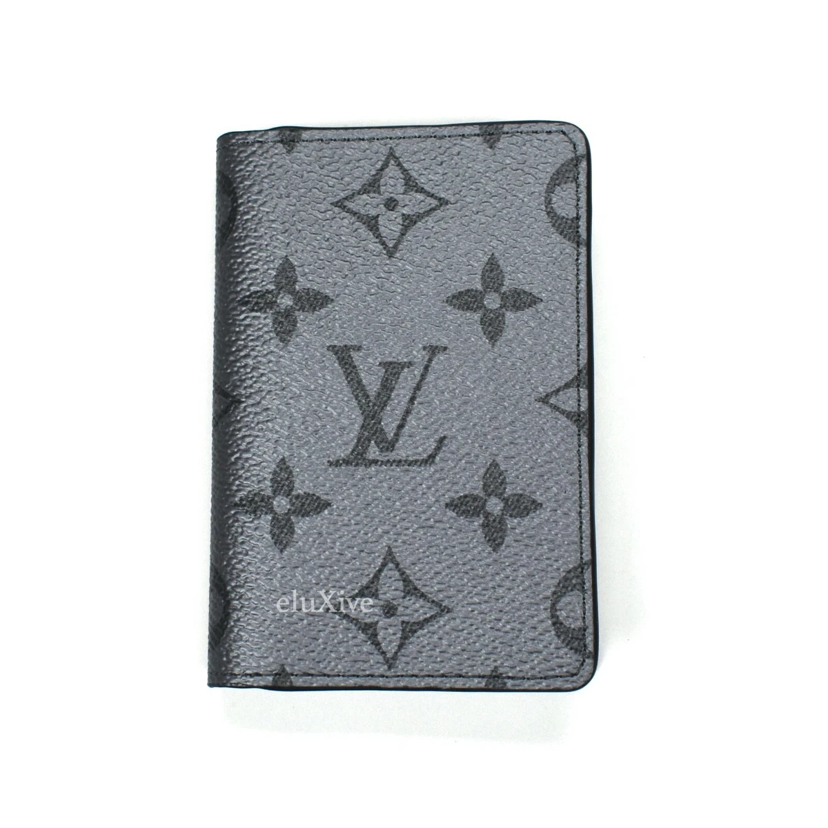 NWT Louis Vuitton LV Gunmetal Monogram Pocket Organizer Wallet Virgil  AUTHENTIC