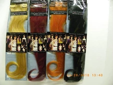 NEW Balmain 100% Human Hair Clip/Tape Extension Natural Straight 40cm 15.8" 2pc.