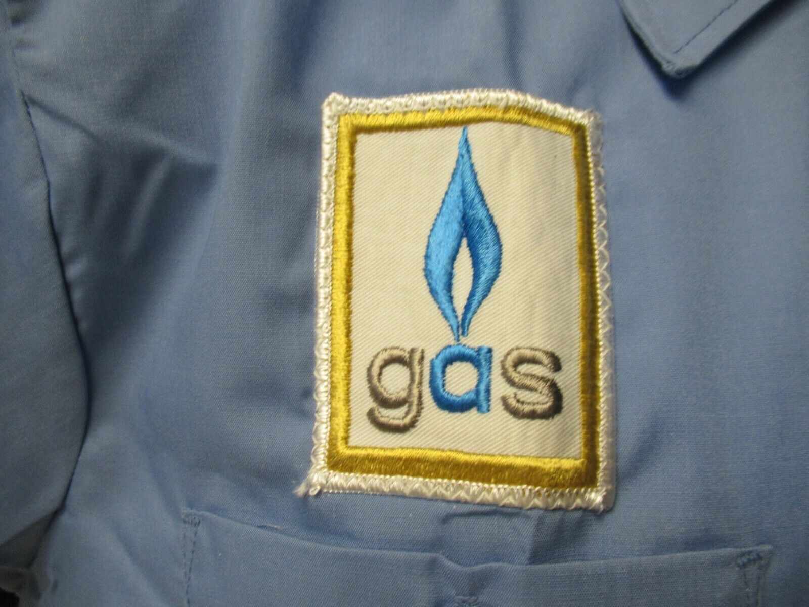 Gas Company Uniform blue Work King brand shirt Vi… - image 4