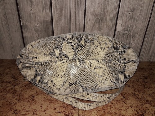 Cynthia Rowley Leather Snake Skin Hobo Satchel Shoulder Bag Large Size Beautiful - Picture 5 of 7