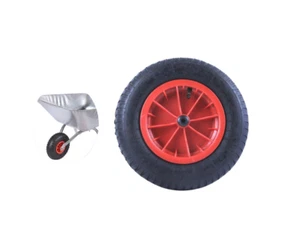 350mm 14'' Pneumatic Wheelbarrow Wheel with 13 & 25mm Axle Bore