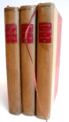 LE COLLIER DE LA REINE LES 3 TOMES ALEXANDRE DUMAS ED. NELSON 30/40er Jahre