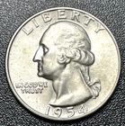 1954-D Washington Quarter - About Uncirculated Condition
