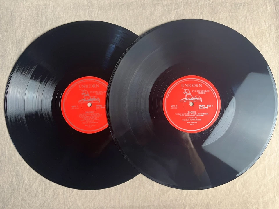 FURTWANGLER Conducts Wagner 1971 Import Vinyl 2xLP Unicorn WFS 2/3 - VG+ - Image 3 of 4