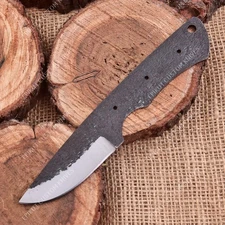 8'' 1095 High Carbon Steel Knife Blank Blade DIY Bushcraft Hunting Knife Making