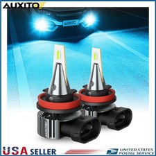 2x H11 LED Fog/Driving Daytime Running Light Bulbs Super Bright Ice Blue 8000K J