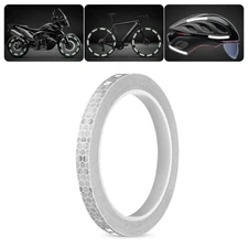Reflective Bike Wheel Rim Stickers Safety Bicycle Cycling Reflector Tape Silvery