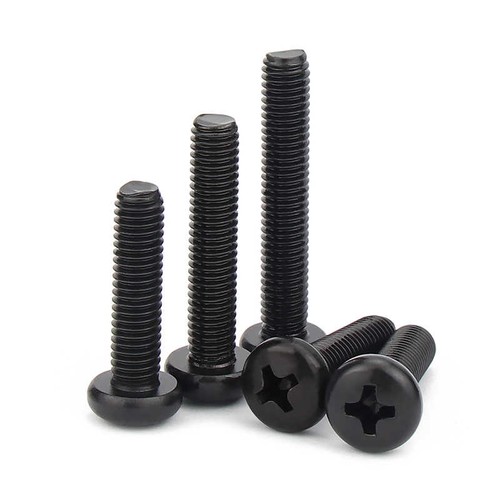 Phillips Pan Head Machine Screws Blackened Round Head Bolts M1/1.2/1.4...-M2.5 - Picture 6 of 6