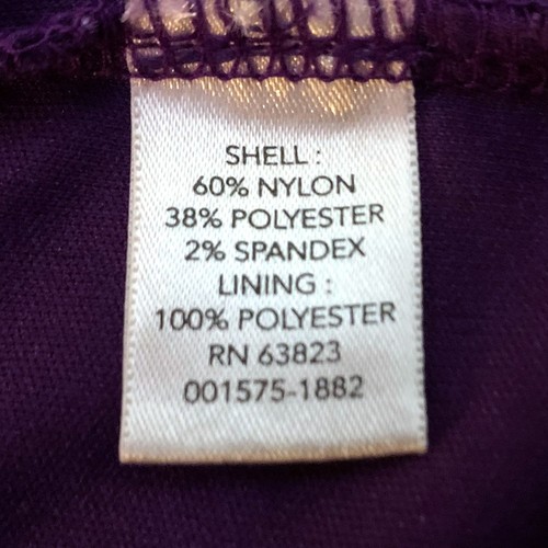 Christopher & Banks, Purple Lace Pullover Lined Top with Stretch, size XL - Picture 3 of 4