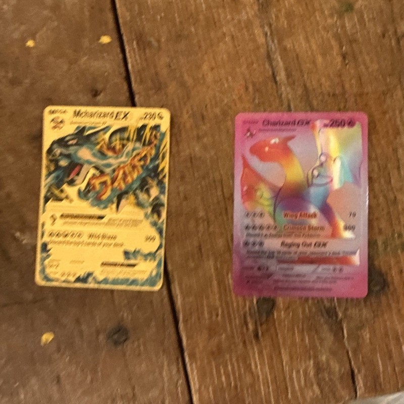 Pokemon TCG 4-Card Full Art Holo Lot Mewtwo EX Charizard GX English 100/100
